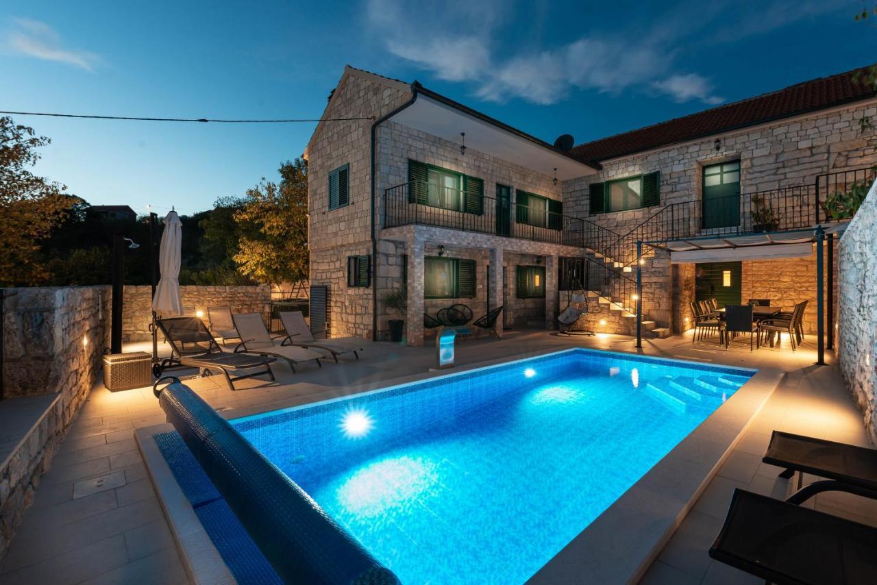 Stone Villa Didovi Snovi With Heated Pool Lisane Ostrovicke Екстер'єр фото
